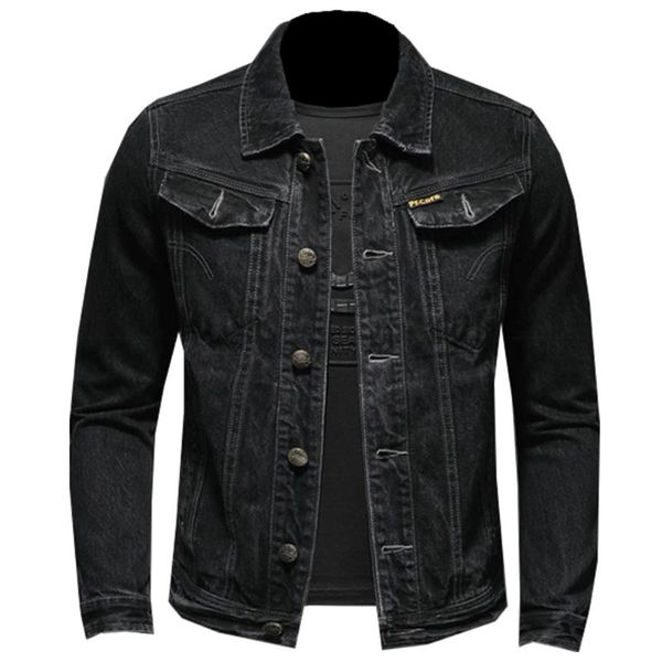 jacket men 2021 spring and autumn new men's solid color lapel single-breasted slim long-sleeve denim jacket, Black;brown
jacket men 2021 spring and autumn new men's solid color lapel single-breasted slim long-sleeve denim jacket, Black;brown