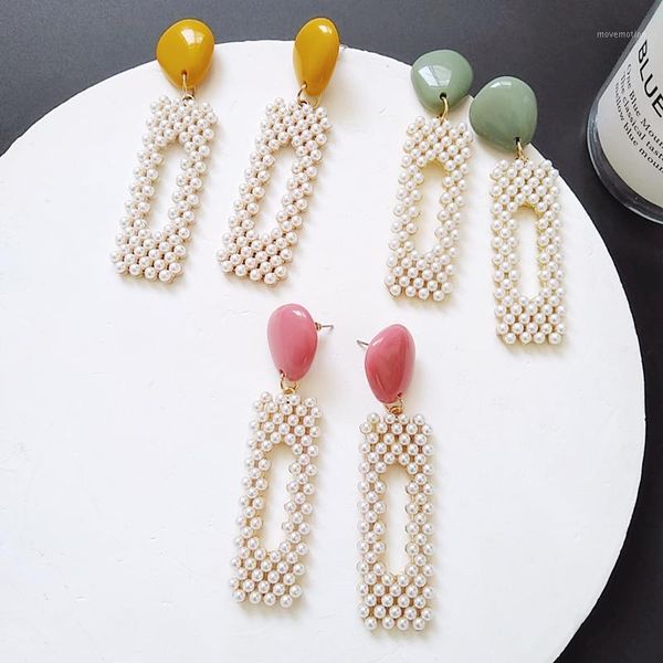 ztech new korean style 3 color resin cute earrings femal imitation pearl statement drop earring handmade jewelry accessories1, Silver
ztech new korean style 3 color resin cute earrings femal imitation pearl statement drop earring handmade jewelry accessories1, Silver