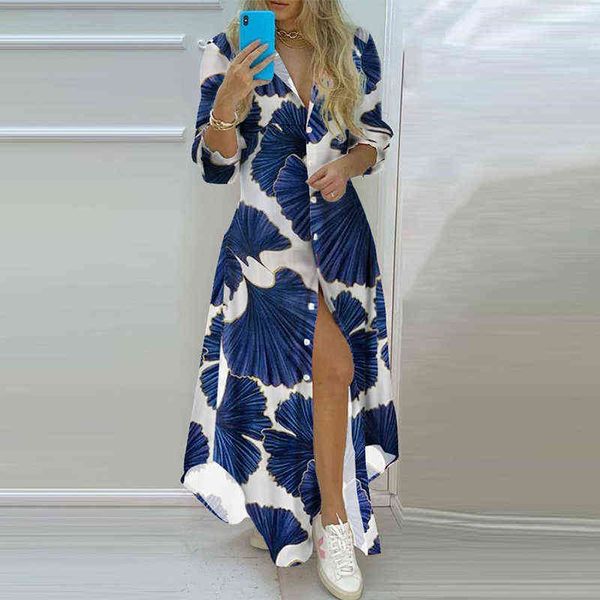 summer woman long shirts dress casual turn-down collar button maxi dress 2021 fashion elegant long sleeve party dress vestidos g1223, Black;gray
summer woman long shirts dress casual turn-down collar button maxi dress 2021 fashion elegant long sleeve party dress vestidos g1223, Black;gray