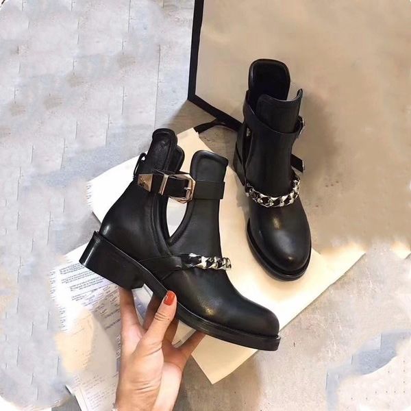 boots fashion chain ankle women's tailored retro high heel ladies gladiator thick with shoes flocking buckle strap, Black
boots fashion chain ankle women's tailored retro high heel ladies gladiator thick with shoes flocking buckle strap, Black