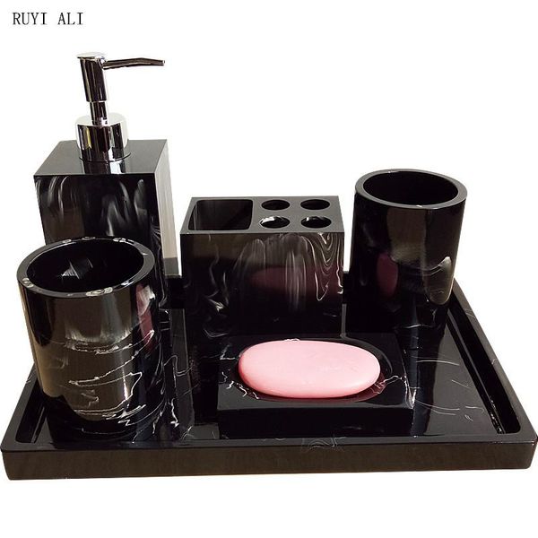 bath accessory set 5pcs/6pcs bathroom kit accessories tray imitation marble resin wash suit soap dish toothbrush holder dispenser
bath accessory set 5pcs/6pcs bathroom kit accessories tray imitation marble resin wash suit soap dish toothbrush holder dispenser