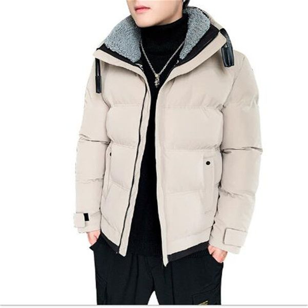 2020 men's winter loose thick solid color jacket youth handsome lapel cotton clothes padded parkas, Black
2020 men's winter loose thick solid color jacket youth handsome lapel cotton clothes padded parkas, Black