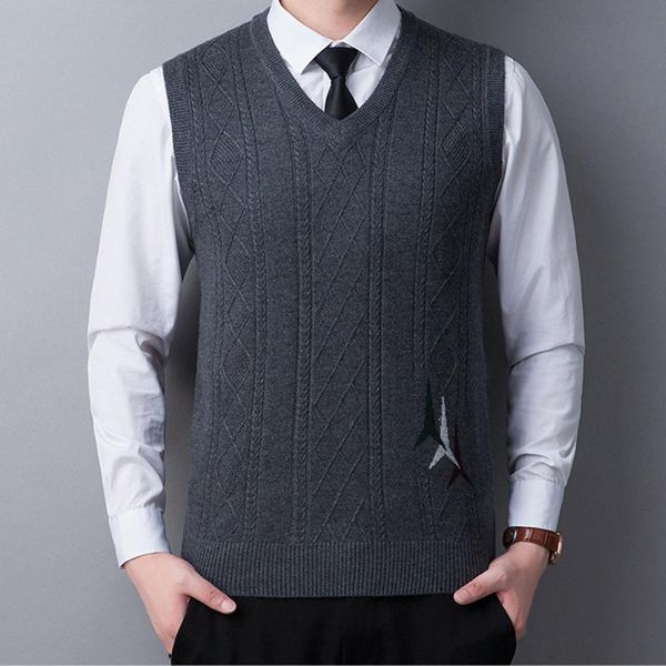 mens wool tank v neck sleeveless sweater pullover basic for spring autumn knit vest casual 214401204, Black;white
mens wool tank v neck sleeveless sweater pullover basic for spring autumn knit vest casual 214401204, Black;white