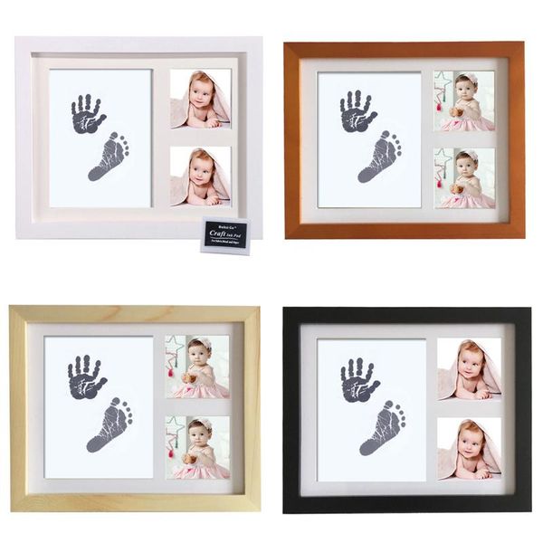 2020 Newborn Handprint Footprint Picture P Frame Baby First Year Wood P Frame