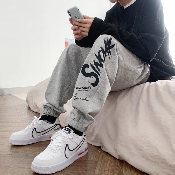 men's pants sport joggers comfortable casual drawstring for men streetwear loose male trouser trendy sweatpants, Black
men's pants sport joggers comfortable casual drawstring for men streetwear loose male trouser trendy sweatpants, Black