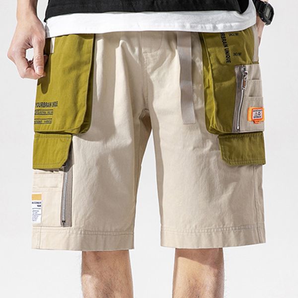 men's cargo pants summer new multi-pocket patchwork knee length loose straight casual shorts male kg-324, White;black
men's cargo pants summer new multi-pocket patchwork knee length loose straight casual shorts male kg-324, White;black