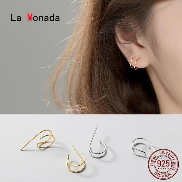la monada two layer women stud earrings korean 925 sterling silver earrings for women jewelry designer women's stylish, Golden;silver
la monada two layer women stud earrings korean 925 sterling silver earrings for women jewelry designer women's stylish, Golden;silver
