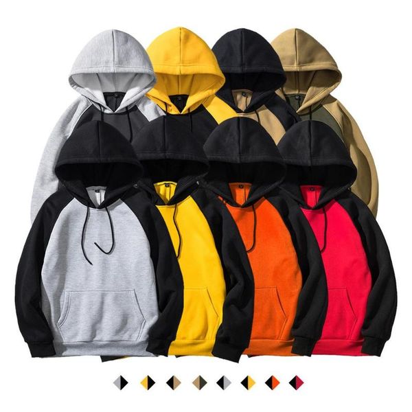 men's hooded sweatshirt autumn and winter new street plug in hoodie multi color matching, Black
men's hooded sweatshirt autumn and winter new street plug in hoodie multi color matching, Black