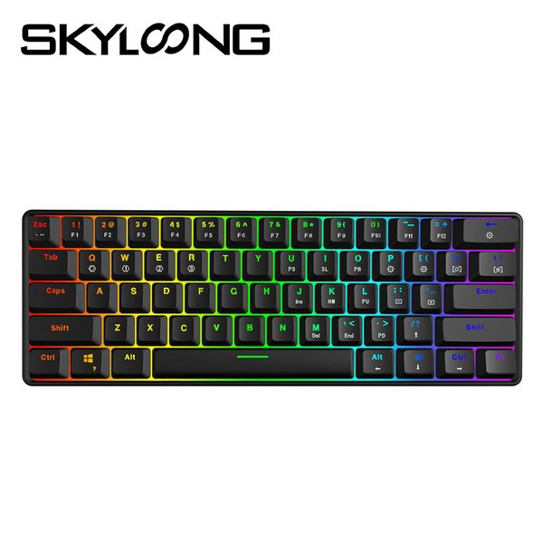 skyloong mini portable 60% mechanical keyboard wireless bluetooth gateron mx rgb backlight gaming keyboard gk61 sk61 for desktop
skyloong mini portable 60% mechanical keyboard wireless bluetooth gateron mx rgb backlight gaming keyboard gk61 sk61 for desktop