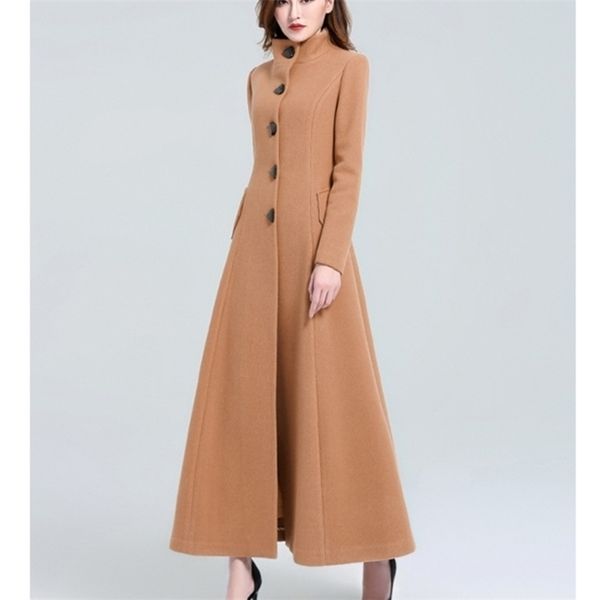 women winter coats autumn and winter retro solid color belt large size wool coat slim thin thick long hair coat female 201218, Black
women winter coats autumn and winter retro solid color belt large size wool coat slim thin thick long hair coat female 201218, Black