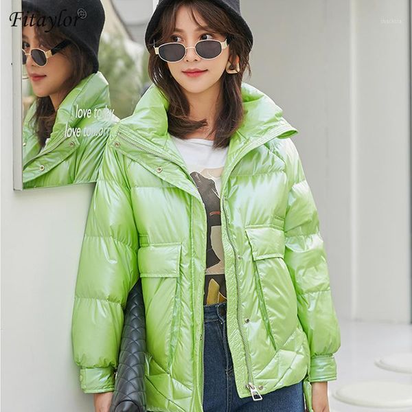 fitaylor 2020 winter women stand collar bright color short down parkas 90% white duck down coat thick warm loose black outwear1
fitaylor 2020 winter women stand collar bright color short down parkas 90% white duck down coat thick warm loose black outwear1