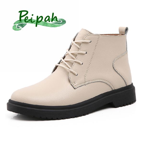peipah ladies real leather shoes reindeer winter only oxford lace up rubber women's platform laarzen, Black
peipah ladies real leather shoes reindeer winter only oxford lace up rubber women's platform laarzen, Black