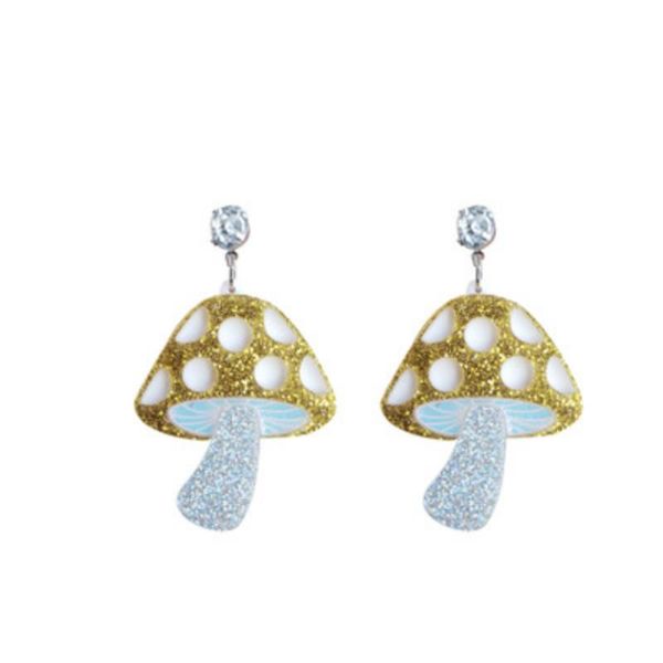 dangle & chandelier gold mushroom earrings for women fashion accessories gift cute cool crystal big long kolczyki, Silver
dangle & chandelier gold mushroom earrings for women fashion accessories gift cute cool crystal big long kolczyki, Silver