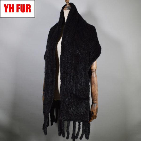 2021 winter lady long style real natural scarf women real shawl tassel knit scarves, Blue;gray
2021 winter lady long style real natural scarf women real shawl tassel knit scarves, Blue;gray