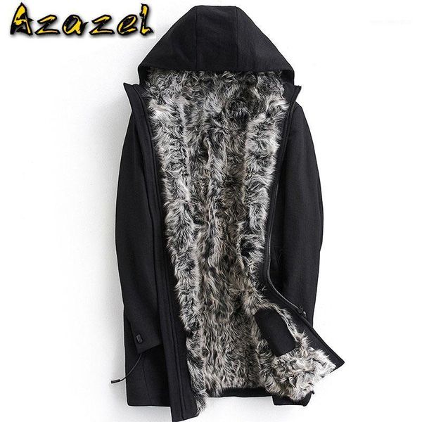 men's leather & faux real wool liner parkas winter jacket men fur coat plus size long mens jacket&coat parka homme ml-fes8069my12421, Black
men's leather & faux real wool liner parkas winter jacket men fur coat plus size long mens jacket&coat parka homme ml-fes8069my12421, Black