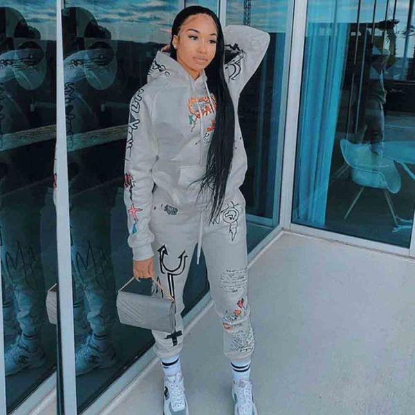 women's tracksuits casual cartoon print hoodies two piece sets women autumn winter loose drawstring sweatshirt+sweatpants matching outf, Gray
women's tracksuits casual cartoon print hoodies two piece sets women autumn winter loose drawstring sweatshirt+sweatpants matching outf, Gray