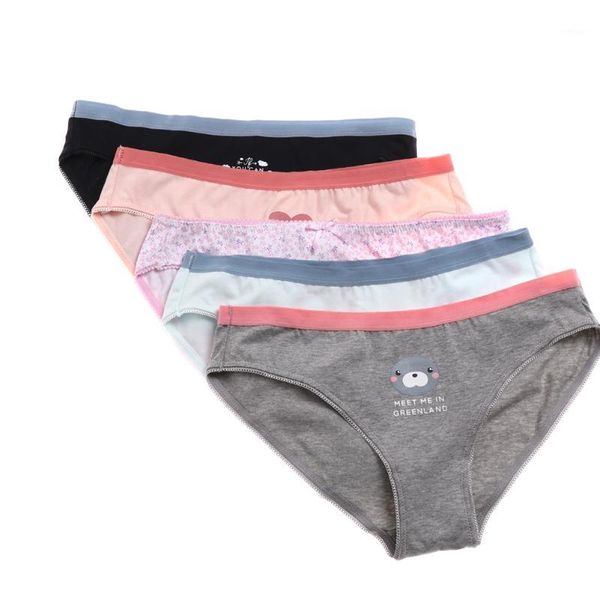 5 pack cotton panties womens briefs underwear ladies print pants s l xl new calcinha tanga bragas lingerie1, Black;pink
5 pack cotton panties womens briefs underwear ladies print pants s l xl new calcinha tanga bragas lingerie1, Black;pink