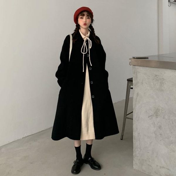 women's wool & blends 2021 abrigo mujer arrival sale sobretudo winter coat autumn korean version temperament was loose and versatile me, Black
women's wool & blends 2021 abrigo mujer arrival sale sobretudo winter coat autumn korean version temperament was loose and versatile me, Black