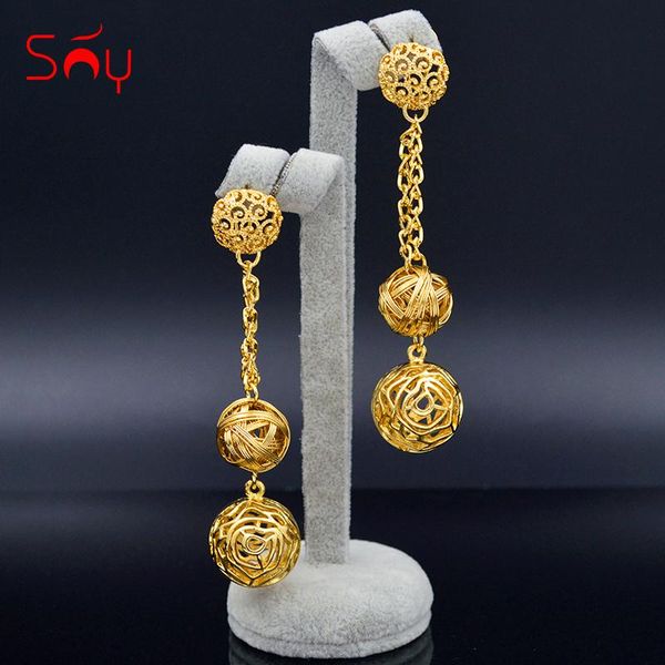 sunny jewelry exquisite jewelry long drop dangle earrings metal ball earrings romantic wedding for women gifts, Silver
sunny jewelry exquisite jewelry long drop dangle earrings metal ball earrings romantic wedding for women gifts, Silver