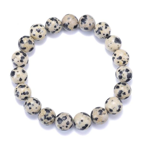 trend natural dalmatian stone bracelets for women white beads stretchable strand bracelet fashion jewelry brave love gift, Black
trend natural dalmatian stone bracelets for women white beads stretchable strand bracelet fashion jewelry brave love gift, Black