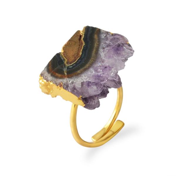 geniue amethysts boho rings natural purple crystal women ring handmade amethysts slice gold ring natural gems adjustable, Golden;silver
geniue amethysts boho rings natural purple crystal women ring handmade amethysts slice gold ring natural gems adjustable, Golden;silver