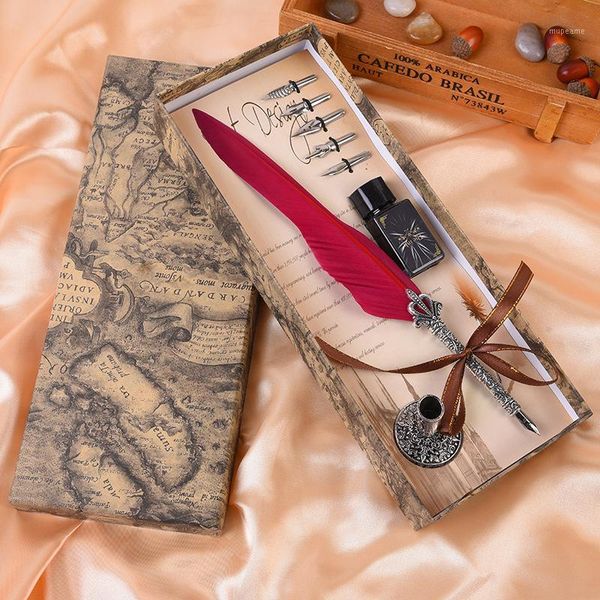fountain pens carved metal calligraphy feather dip writing ink pen set gift box penholder 5pcs nib for wedding christmas gift1
fountain pens carved metal calligraphy feather dip writing ink pen set gift box penholder 5pcs nib for wedding christmas gift1