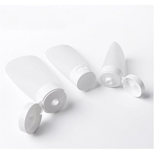 100ml/3.4oz empty white plastic portable squeeze bottles refillable cosmetics soft tube container storage with flip cap
100ml/3.4oz empty white plastic portable squeeze bottles refillable cosmetics soft tube container storage with flip cap