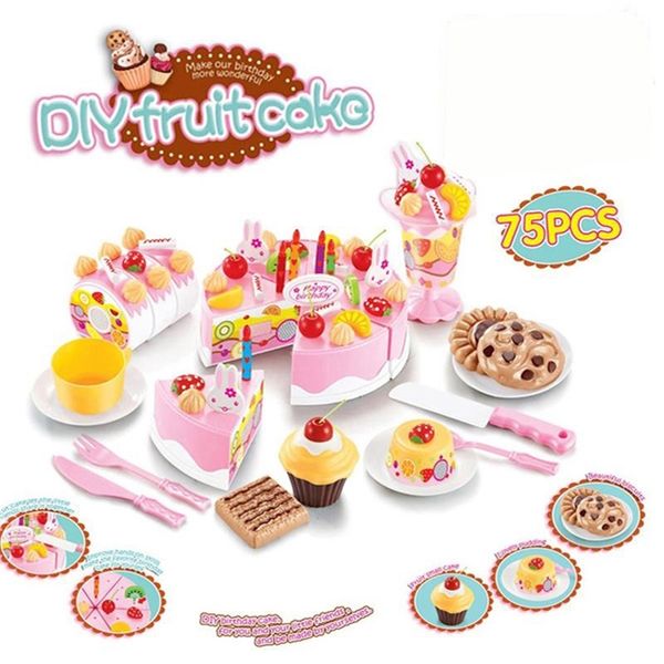 abbyfrank 75pcs kitchen toys pretend play cutting birthday cake food toy tableware cocina de juguete plastic play food tea set y200428
abbyfrank 75pcs kitchen toys pretend play cutting birthday cake food toy tableware cocina de juguete plastic play food tea set y200428