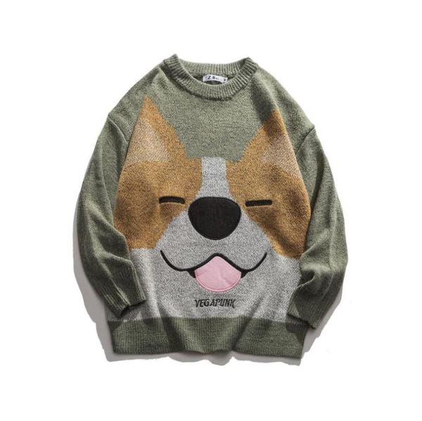 men's sweaters mens 2021 hip hop streetwear harajuku knitted sweater puppy dog pullover cotton o-neck warm w1611, White;black
men's sweaters mens 2021 hip hop streetwear harajuku knitted sweater puppy dog pullover cotton o-neck warm w1611, White;black