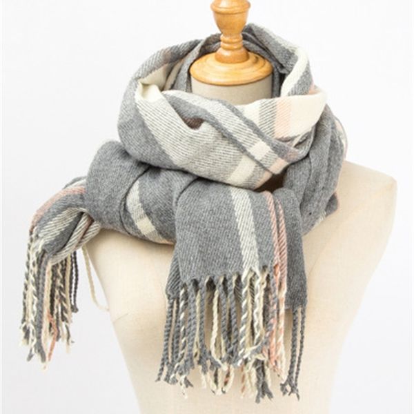 new autumn and winter bib men's korean imitation cashmere women's plaid scarf shawl, Blue;gray
new autumn and winter bib men's korean imitation cashmere women's plaid scarf shawl, Blue;gray