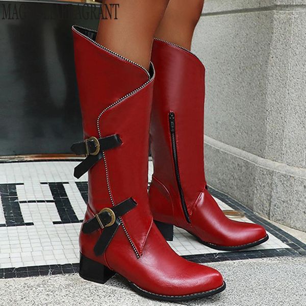 boots fashion leather side zipper winter women pointed toe belt buckle western cowboy mid-calf thick heel y6041, Black
boots fashion leather side zipper winter women pointed toe belt buckle western cowboy mid-calf thick heel y6041, Black