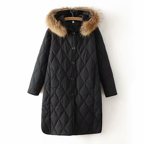 4xl plus size long female coats great fur collar woman parka outerwear down winter jacket ncnt, Black
4xl plus size long female coats great fur collar woman parka outerwear down winter jacket ncnt, Black