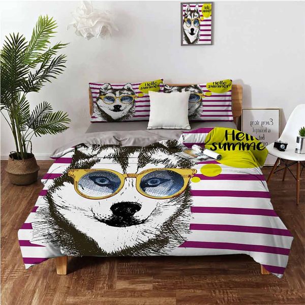 purple stripes with husky sketch yellow hipster glasses hello summer quotebedding 3-piece set
purple stripes with husky sketch yellow hipster glasses hello summer quotebedding 3-piece set