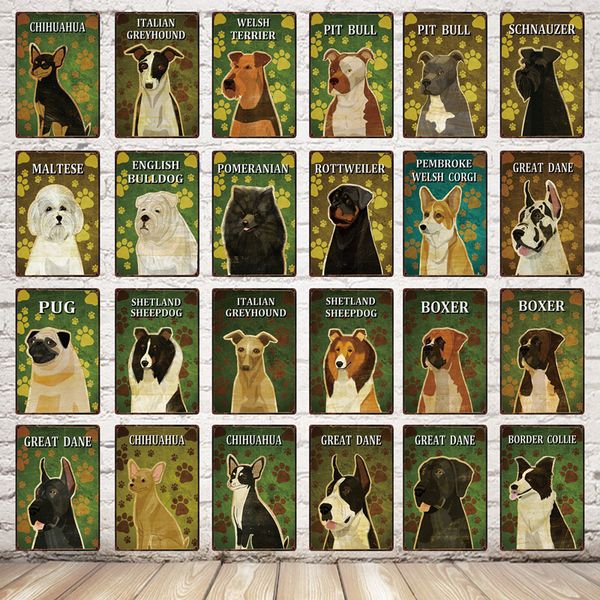 pets dogs maltese bulldog great dane boxer metal sign tin poster home decor bar wall art painting 20*30 cm size
pets dogs maltese bulldog great dane boxer metal sign tin poster home decor bar wall art painting 20*30 cm size