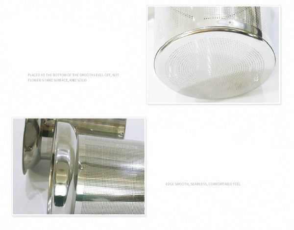 infuser 304 stainless steel strainer with large capacity & perfect size tea filter mesh
infuser 304 stainless steel strainer with large capacity & perfect size tea filter mesh