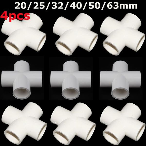 4pcs x 4 way pvc cross joints water pipe adapter connectors for aquarium gardening irrigation agriculture tools plumbing supply
4pcs x 4 way pvc cross joints water pipe adapter connectors for aquarium gardening irrigation agriculture tools plumbing supply