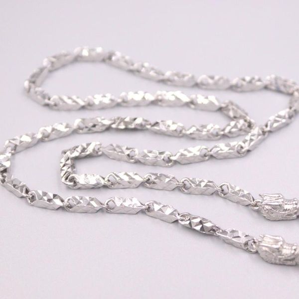 chains fine pure s925 sterling silver chain women men 4mm square figure bead link dragon head necklace 45cm 18inch 14-15g
chains fine pure s925 sterling silver chain women men 4mm square figure bead link dragon head necklace 45cm 18inch 14-15g