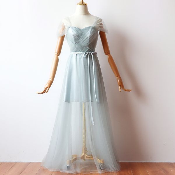 Blue-gray Floor-length Tulle Empire Ribbons Fashion Women Evening Dress Dance Party Host Dresses Graduation Real Shot 99069
Blue-gray Floor-length Tulle Empire Ribbons Fashion Women Evening Dress Dance Party Host Dresses Graduation Real Shot 99069