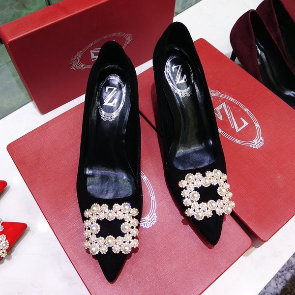 new came lady pearls point toe foot women pumps stiletto high heels party shoes lots of colors 7l3c, Black
new came lady pearls point toe foot women pumps stiletto high heels party shoes lots of colors 7l3c, Black