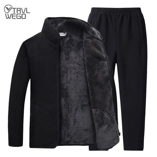 trvlwego men's hiking jacket&pants autumn fleece sports outdoor camping climbing fishing male warm coat trousers set m - 4xl, Black;green
trvlwego men's hiking jacket&pants autumn fleece sports outdoor camping climbing fishing male warm coat trousers set m - 4xl, Black;green