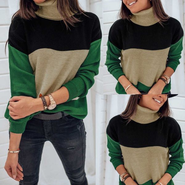 2020 autumn winter korean sweaters women's straight type green fashion long sleeve solid splice loose sweater, White;black
2020 autumn winter korean sweaters women's straight type green fashion long sleeve solid splice loose sweater, White;black