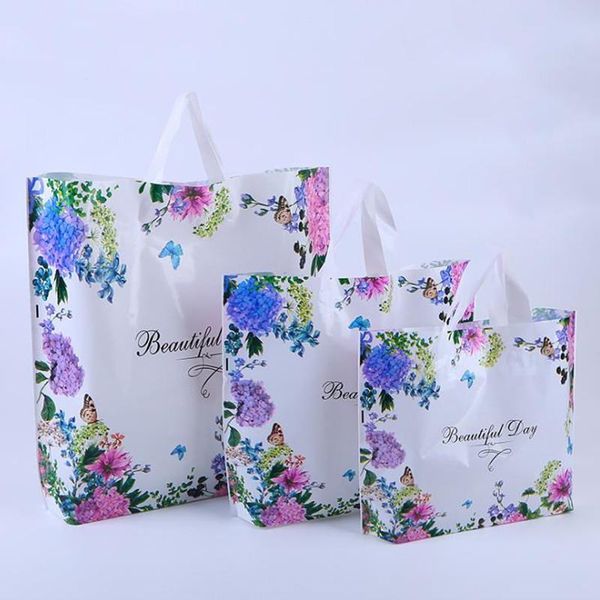 50pcs thicken plastic packaging bag for clothing party gift jewelry bags flower printed gift handle bags
50pcs thicken plastic packaging bag for clothing party gift jewelry bags flower printed gift handle bags