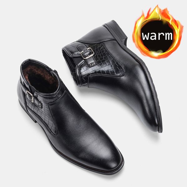 40-46 winter boots warm non-slip comfortable fluff men winter shoes 201215, Black
40-46 winter boots warm non-slip comfortable fluff men winter shoes 201215, Black