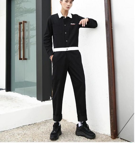 2020 new men's overalls jumpsuit men's loose long-sleeved jumpsuit korean trend casual hip hop costumes1, Black
2020 new men's overalls jumpsuit men's loose long-sleeved jumpsuit korean trend casual hip hop costumes1, Black