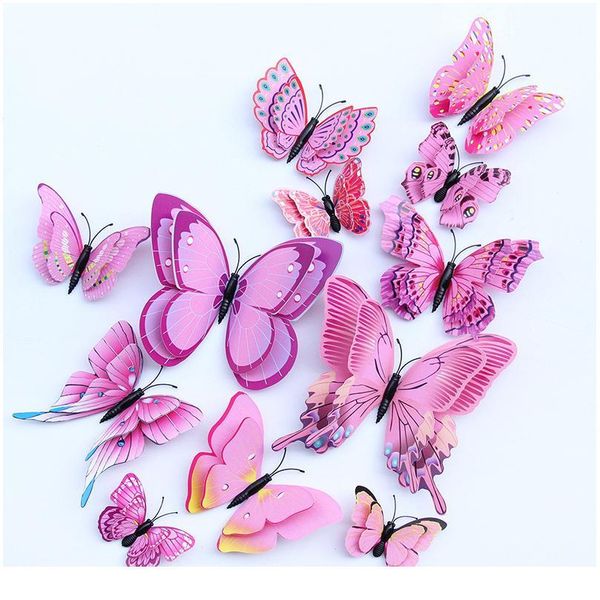 12pcs/lot butterflies wall stickers home decor multicolor double layer 3d butterfly sticker for decoration on the liv bbykba
12pcs/lot butterflies wall stickers home decor multicolor double layer 3d butterfly sticker for decoration on the liv bbykba