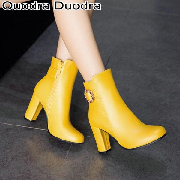 boots winter ankle square toe thick high heel shoes women ring buckle chunky zipper woman yellow size 45, Black
boots winter ankle square toe thick high heel shoes women ring buckle chunky zipper woman yellow size 45, Black