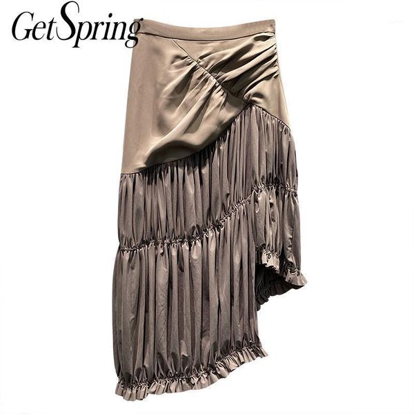getspring women skirt patchwork irregular long skirt romantic high waisted summer skirts fashionable ruffles asymmetry skirts1, Black
getspring women skirt patchwork irregular long skirt romantic high waisted summer skirts fashionable ruffles asymmetry skirts1, Black