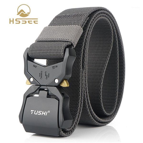 hssee official authentic 2020 men's elastic tactical belt aluminum alloy anti-rust quick release buckle sports waistband1, Black;gray
hssee official authentic 2020 men's elastic tactical belt aluminum alloy anti-rust quick release buckle sports waistband1, Black;gray