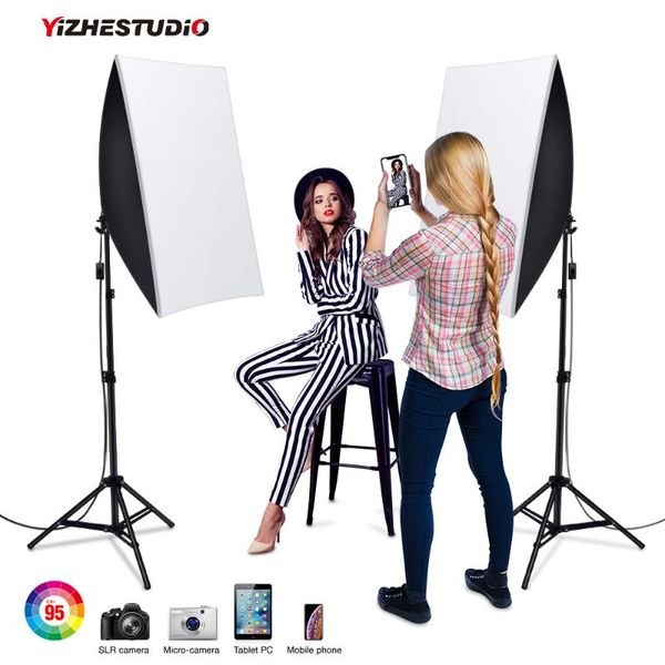 lighting & studio accessories yizhestudio kits 50x70cm softbox with e27 2*58w lamp holder ,2m light stand po soft box kit
lighting & studio accessories yizhestudio kits 50x70cm softbox with e27 2*58w lamp holder ,2m light stand po soft box kit