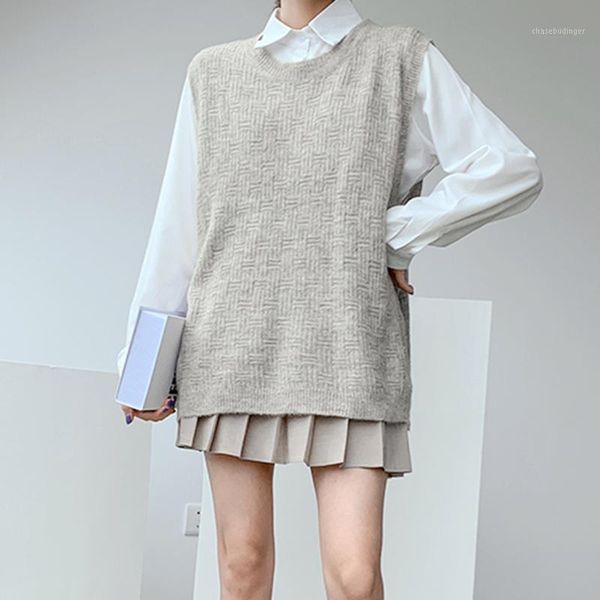 knitted vest new office lady gray casual 2019 spring autumn women vest wool sweater vests poullovers sleeveless female1, Black;white
knitted vest new office lady gray casual 2019 spring autumn women vest wool sweater vests poullovers sleeveless female1, Black;white
